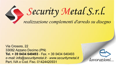 Security Metal  Servizio di taglio laser tubi e lamiere a Pordenone-Security Metal